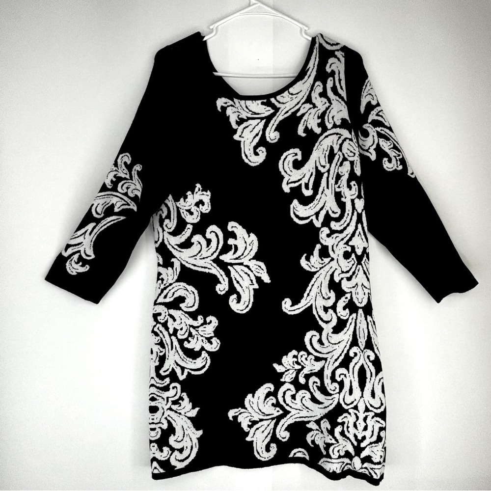 White House Black Market women’s jacquard knit dress XL